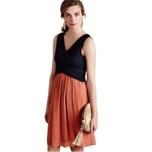 Anthropologie Amadi Lola Wrap Top Mini Dress - M